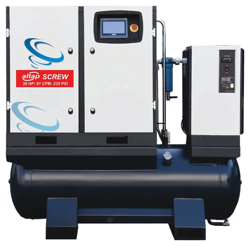 Compresor de Aire de Tornillo para Pantógrafos Láser