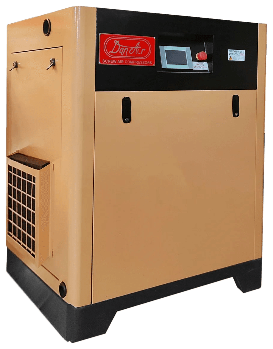 Compresor de Aire de Tornillo con Poleas y Bandas